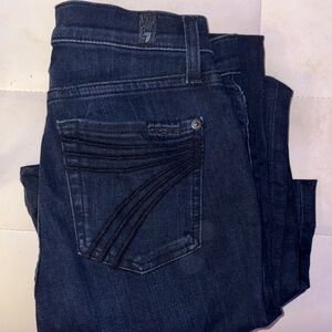 7 For All Mankind Women's Indigo Jeans